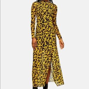 Topshop midi dress with slit